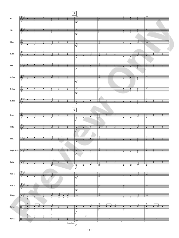 Midnight Sea Shanty - Concert Band Conductor Score & Parts (Digital Download)