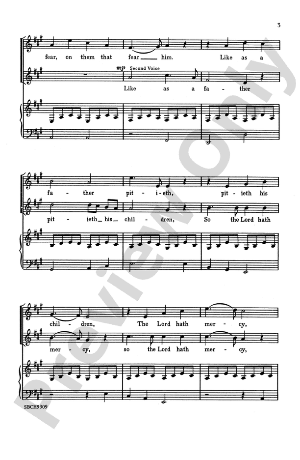 Like As a Father – SSA Choral Octavo (Digital Download)