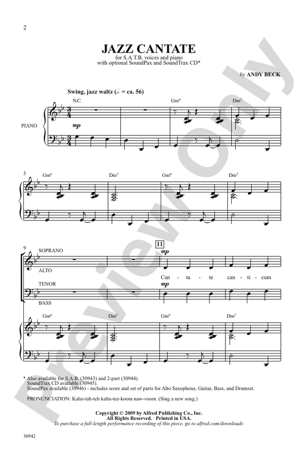 Jazz Cantate – SATB Choral Octavo (Digital Download)