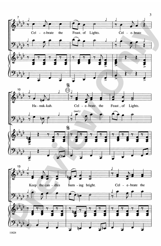 Celebrate the Feast of Lights – 3-Part Mixed Choral Octavo (Digital Download)