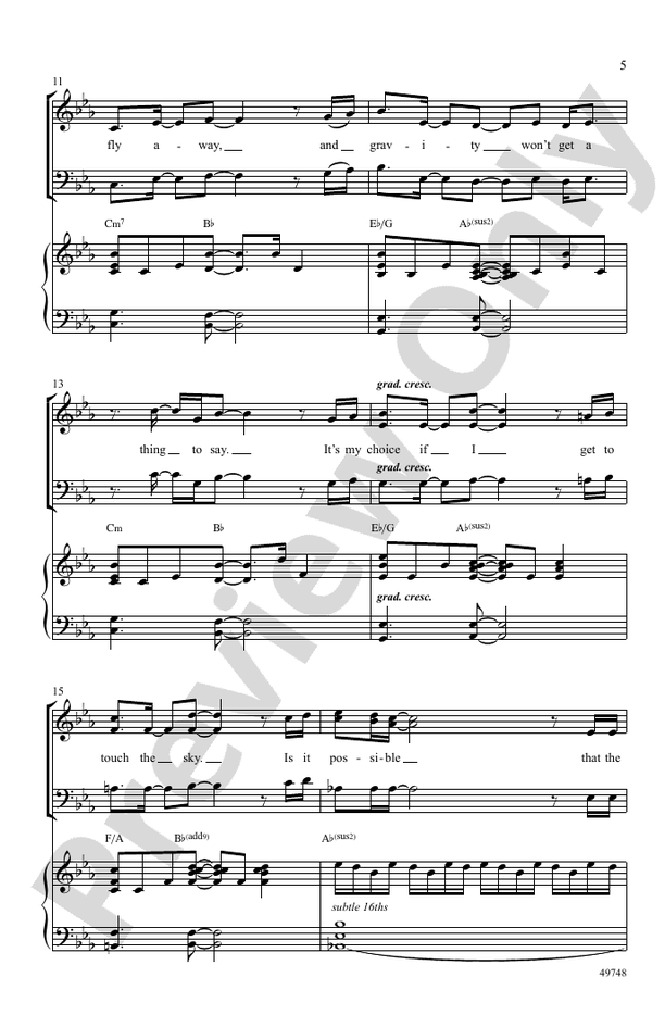 The Square Root of Possible - SAB Choral Octavo (Digital Download)