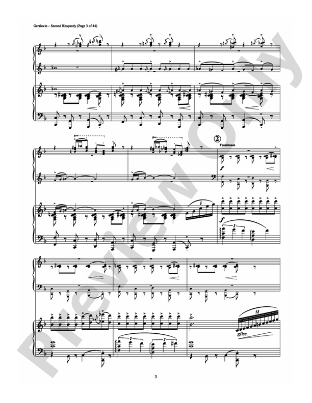 Second Rhapsody - 2 Pianos, 4 Hands (Digital Download)