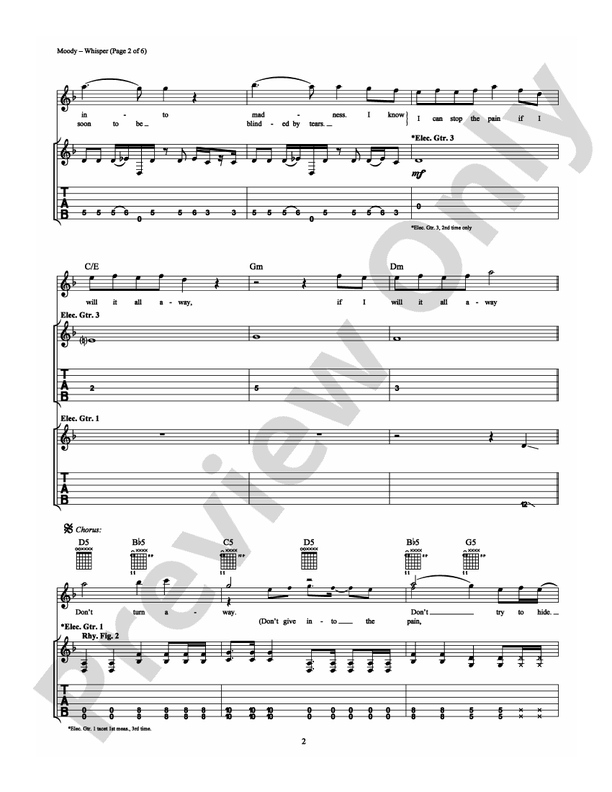 Whisper - Guitar TAB (Digital Download)