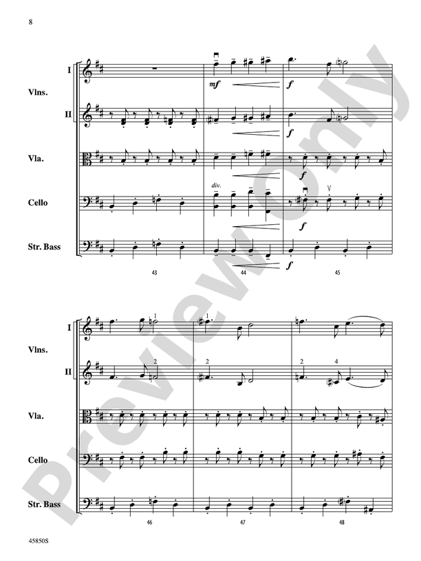 A Danny Elfman Spooktacular - String Orchestra Conductor Score & Parts (Digital Download)