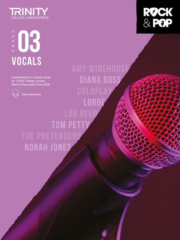 Trinity Rock & Pop Vocals - Grade 3 from 2018 - TCL017284
