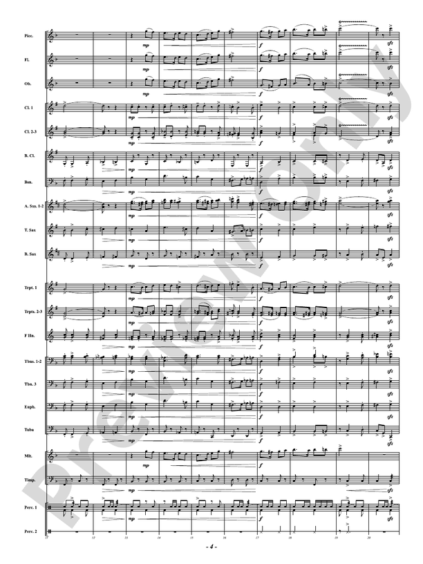 Above the Line - Galop - Concert Band Conductor Score & Parts (Digital Download)