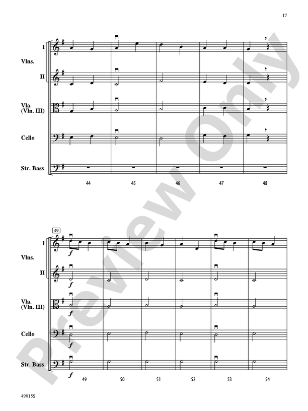 Petite Suite Francaise - String Orchestra Conductor Score & Parts (Digital Download)
