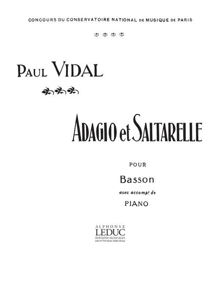 Vidal - Adagio et Saltarelle - Bassoon/Piano Accompaniment Leduc AL24784