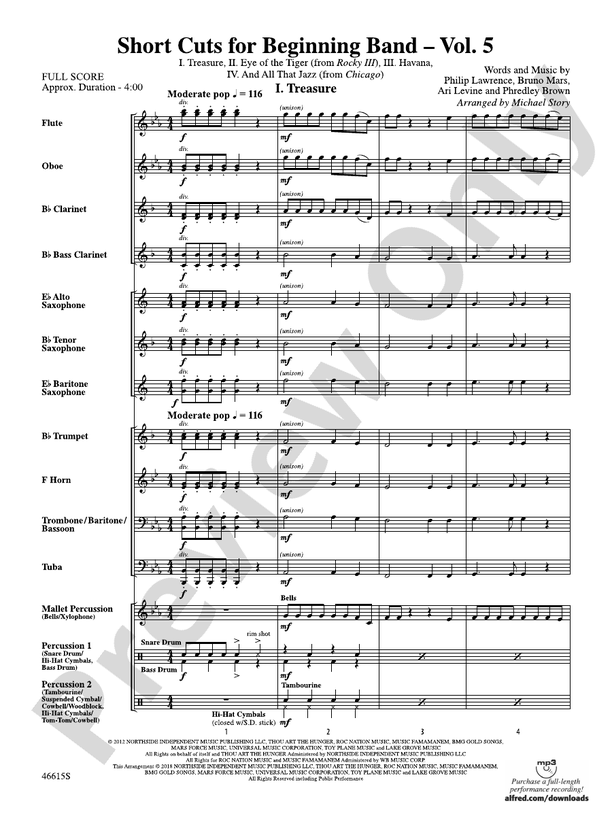 Short Cuts for Beginning Band -- Vol. 5 - Concert Band Conductor Score & Parts (Digital Download)