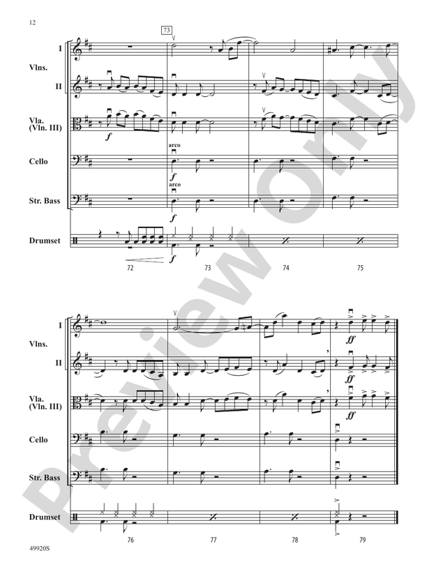 Made You Look - String Orchestra Conductor Score & Parts (Digital Download)