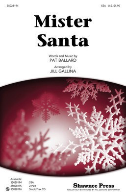 Mister Santa - Pat Ballard - Jill Gallina Shawnee Press StudioTrax CD CD