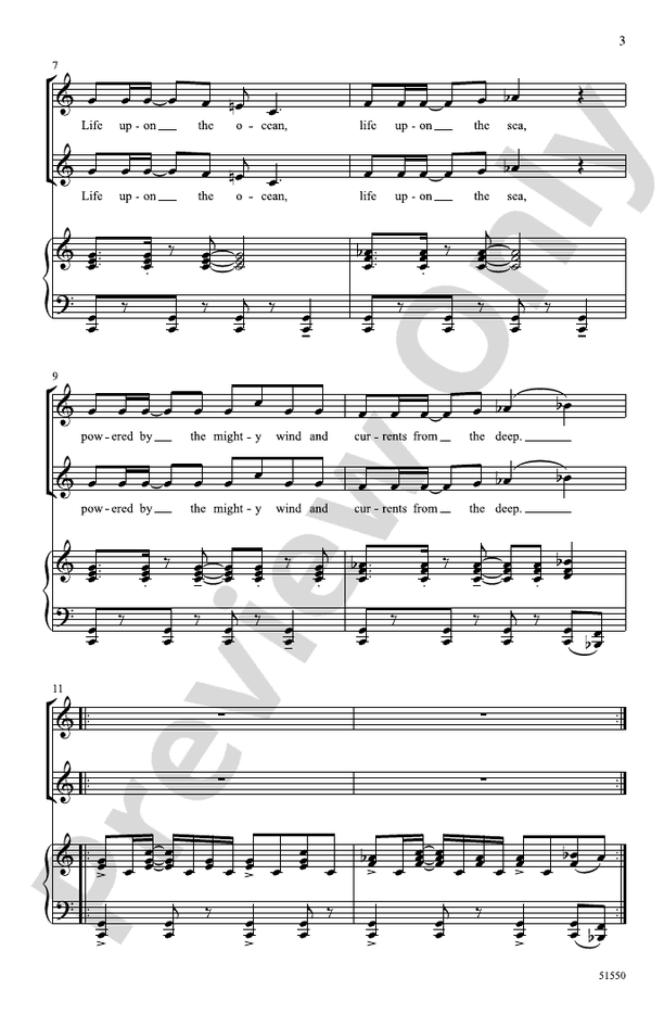 The Mariner - 2 Part Treble Choral Octavo (Digital Download)