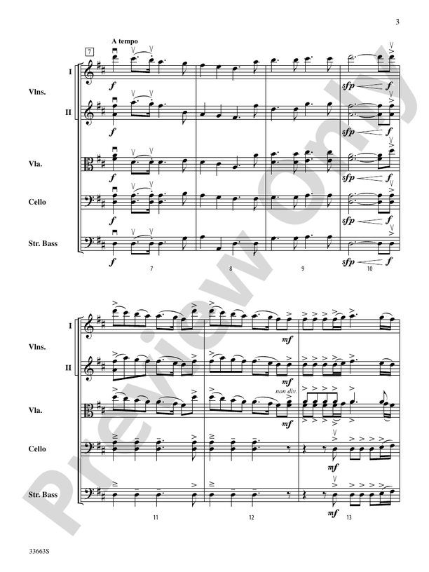 A Christmas Festival – String Orchestra Conductor Score & Parts (Digital Download)