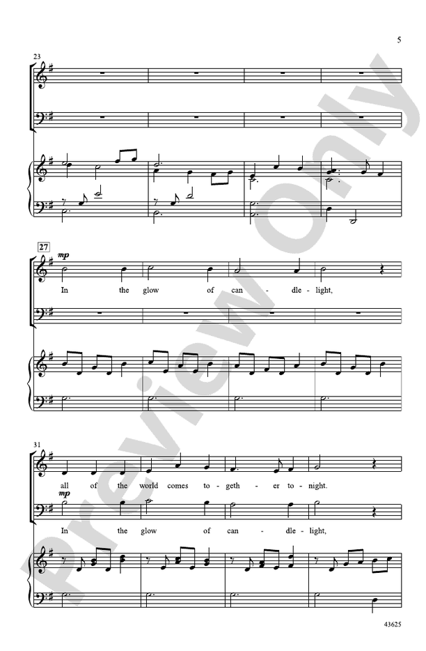 Candlelight Canon – SAB Choral Octavo (Digital Download)