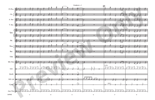 Coconut Champagne – Marching Band Conductor Score & Parts (Digital Download)