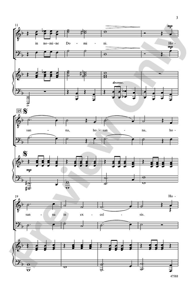 Benedictus – TTB Choral Octavo (Digital Download)