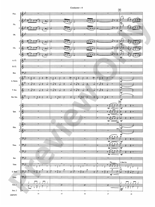 Dave Brubeck: It's About Time - Concert Band Conductor Score & Parts (Digital Download)
