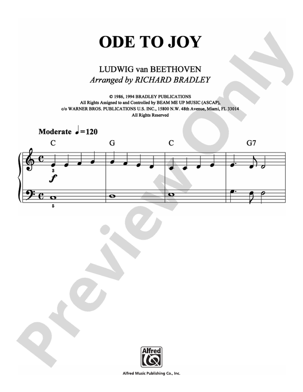 Beethoven - Ode to Joy - Easy Piano (Digital Download)
