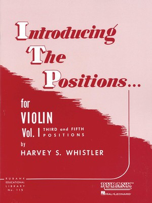Whistler - Introducing the Positions Volume 1 - Violin Rubank 4472550