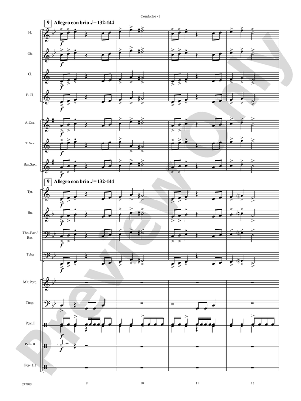 Hope Rising - Concert Band Conductor Score & Parts (Digital Download)