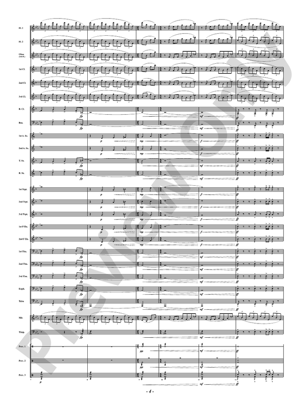 Intrepid Fanfare - Concert Band Conductor Score & Parts (Digital Download)