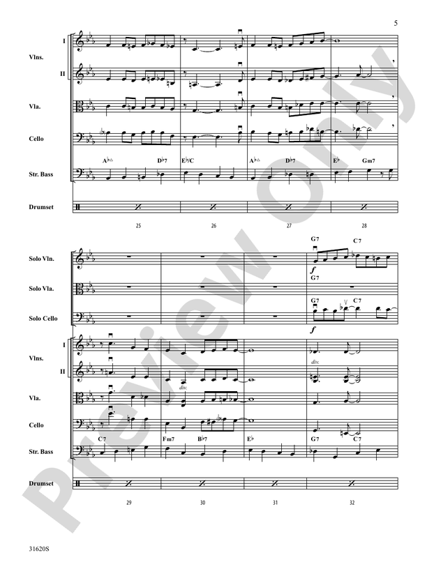 Li'l Darlin' - String Orchestra Conductor Score & Parts (Digital Download)