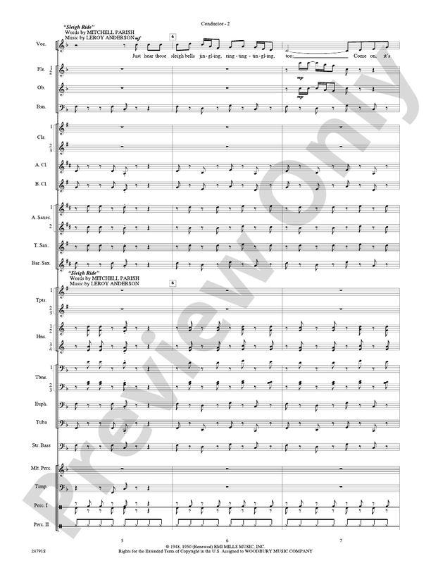 On with the Snow! - Concert Band Conductor Score & Parts (Digital Download)