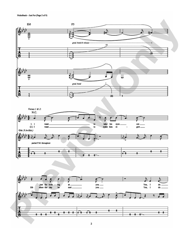 Just For - Guitar TAB (Digital Download)