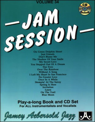 Jam Session - Volume 34 - Play-A-Long Book & 2-CD Set for All Instrumentalists and Vocalists - Various - All Instruments Jamey Aebersold Jazz Lead Sheet /CD