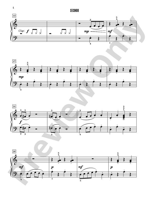 Contest Winners for Two, Book 2: 7 Original Piano Duets from the Alfred, Belwin, and Myklas Libraries - 1 Piano, 4 Hands (Digital Download)