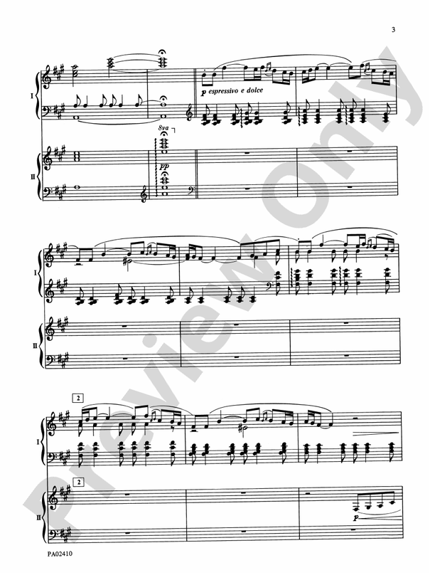 Polovetsian Dances - from Prince Igor - 2 Pianos, 4 Hands (Digital Download)