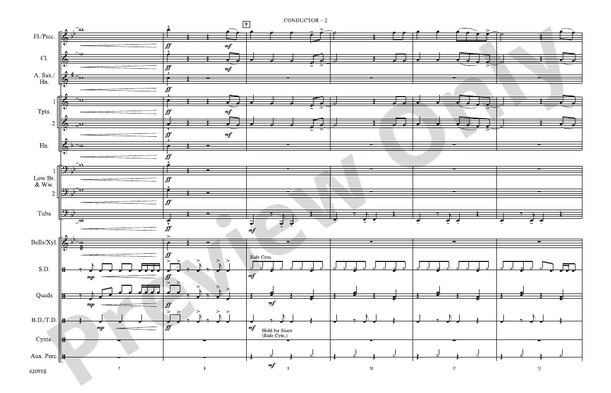Already Gone (Arr. Doug Adams) – Marching Band Conductor Score & Parts (Digital Download)