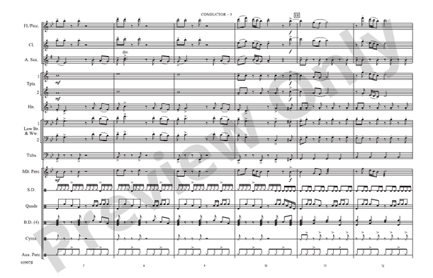 Shorties #21 – Marching Band Conductor Score & Parts (Digital Download)