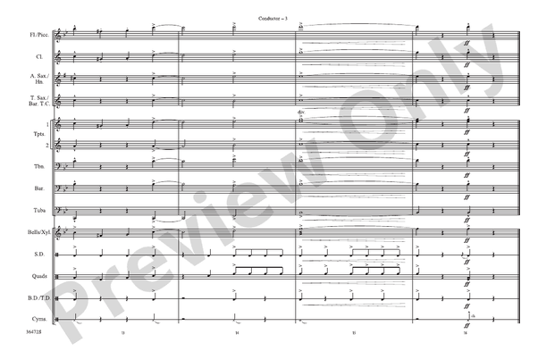 Cartoon Capers – Marching Band Conductor Score & Parts (Digital Download)