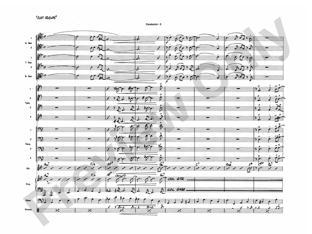 Just Friends (Dave Wolpe Jazz Ensemble) - Jazz Ensemble Conductor Score & Parts(Digital Download)