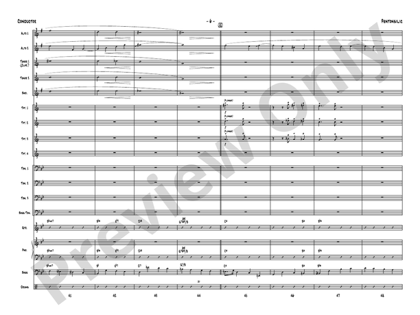 Pentonsilic – Jazz Ensemble Conductor Score & Parts (Digital Download)