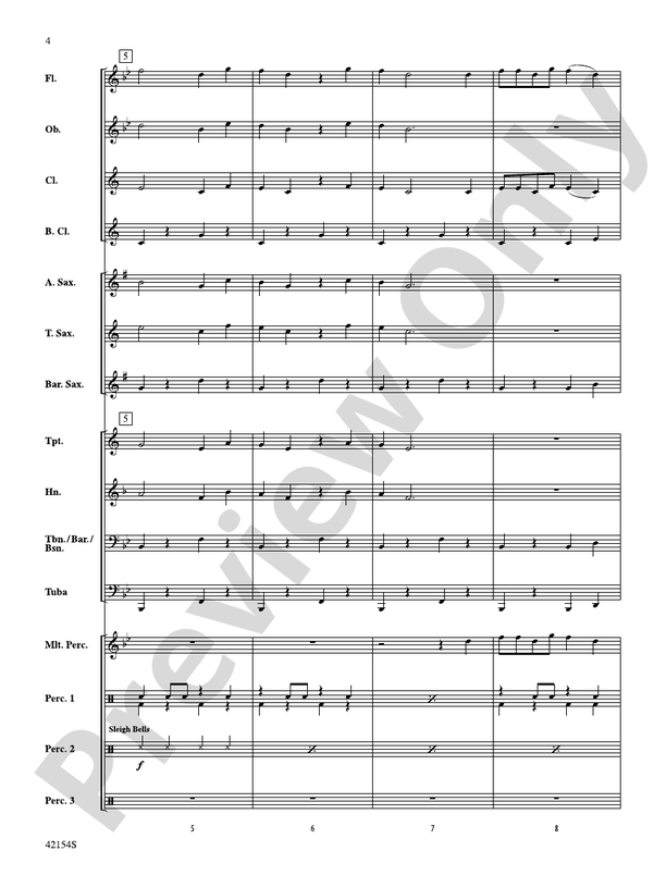 Nuttin' for Christmas - Concert Band Conductor Score & Parts (Digital Download)