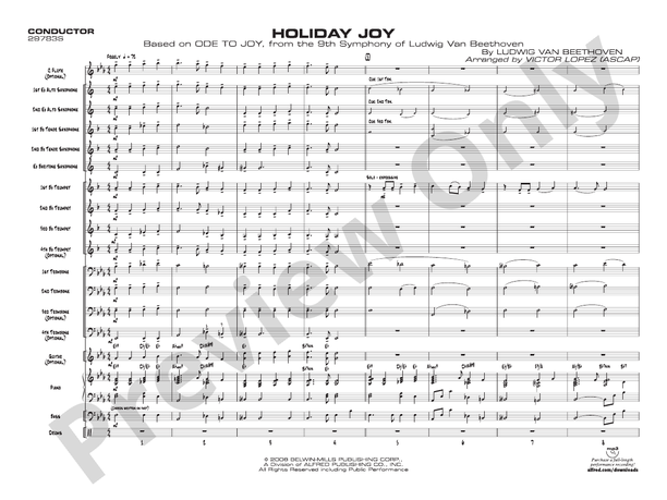 Holiday Joy - Jazz Ensemble Conductor Score & Parts (Digital Download)