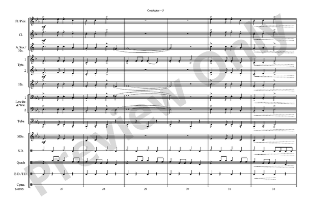 Cotton-Eyed Joe – Marching Band Conductor Score & Parts (Digital Download)