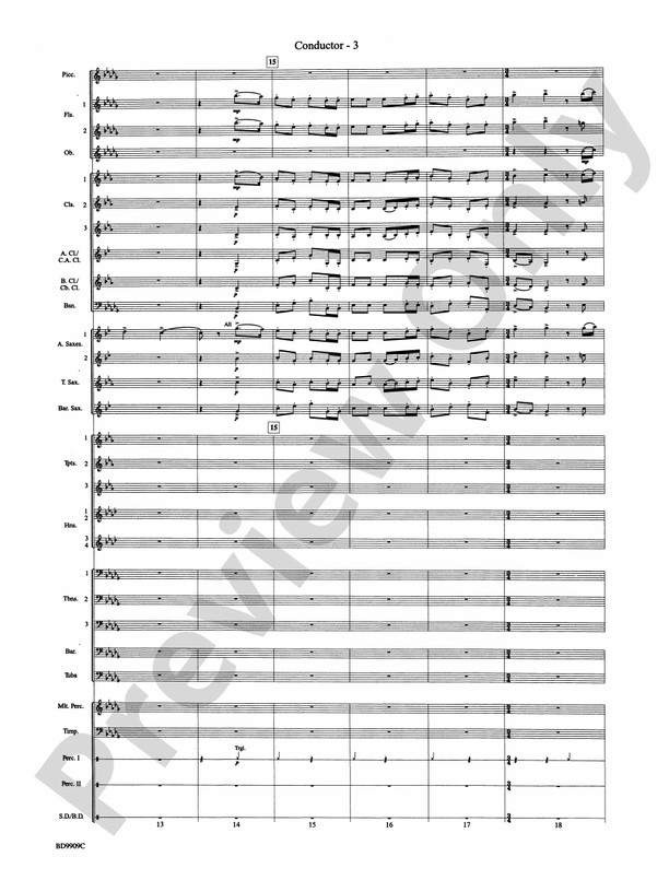 I'm Seventeen Come Sunday (Grade 4) - Concert Band Conductor Score & Parts (Digital Download)