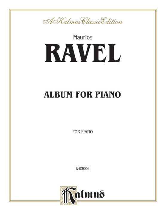 Ravel - Album - Piano Solo (Digital Download)