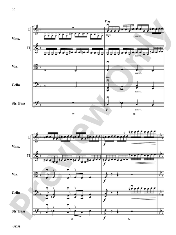 Swamp Thang - String Orchestra Conductor Score & Parts (Digital Download)