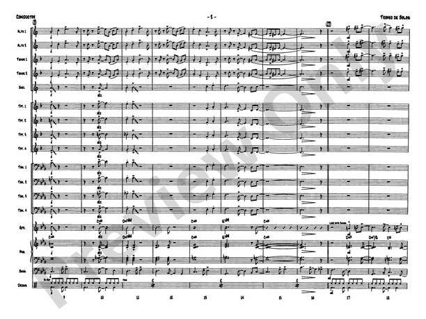 Trofeo de Bolos - Jazz Ensemble Conductor Score & Parts (Digital Download)