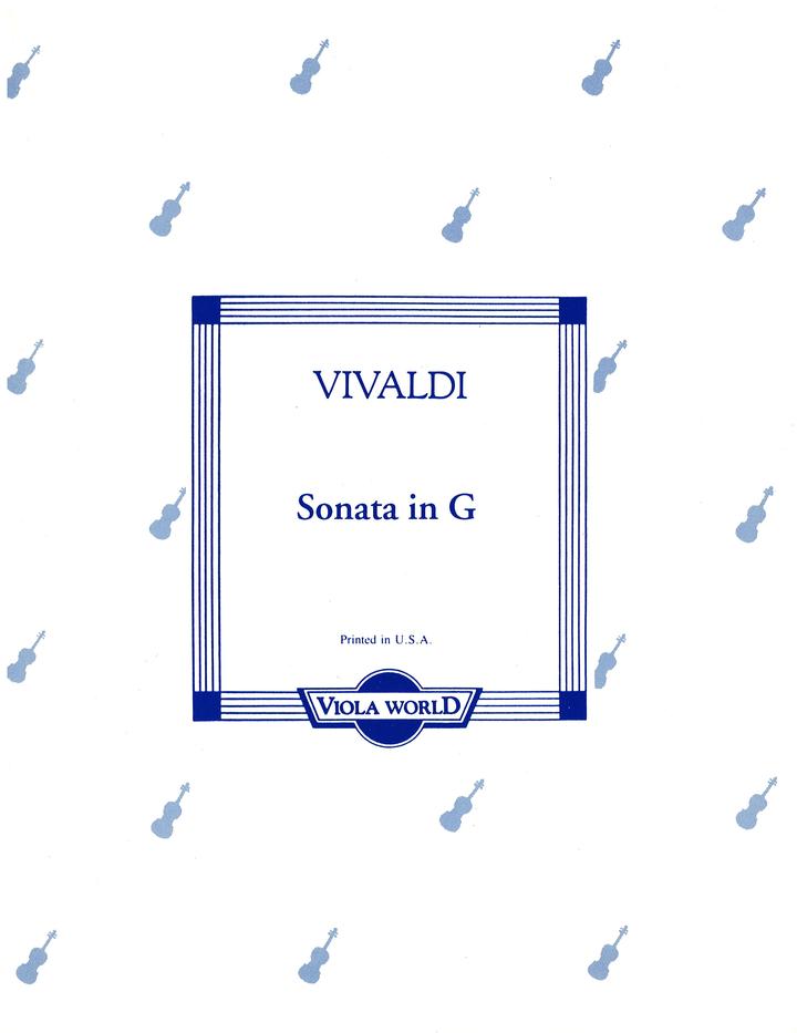 Vivaldi - Sonata in Gmaj RV10 - Viola/Piano Accompaniment arranged by Arnold Viola World VWP000076
