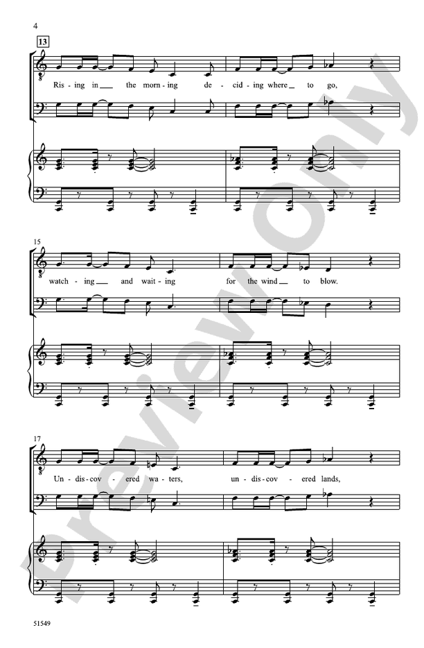 The Mariner - TB Choral Octavo (Digital Download)