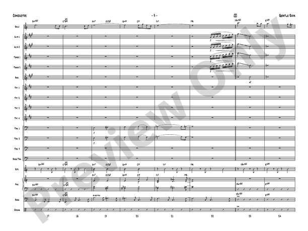 Gentle Rain (Grade 4) – Jazz Ensemble Conductor Score & Parts (Digital Download)