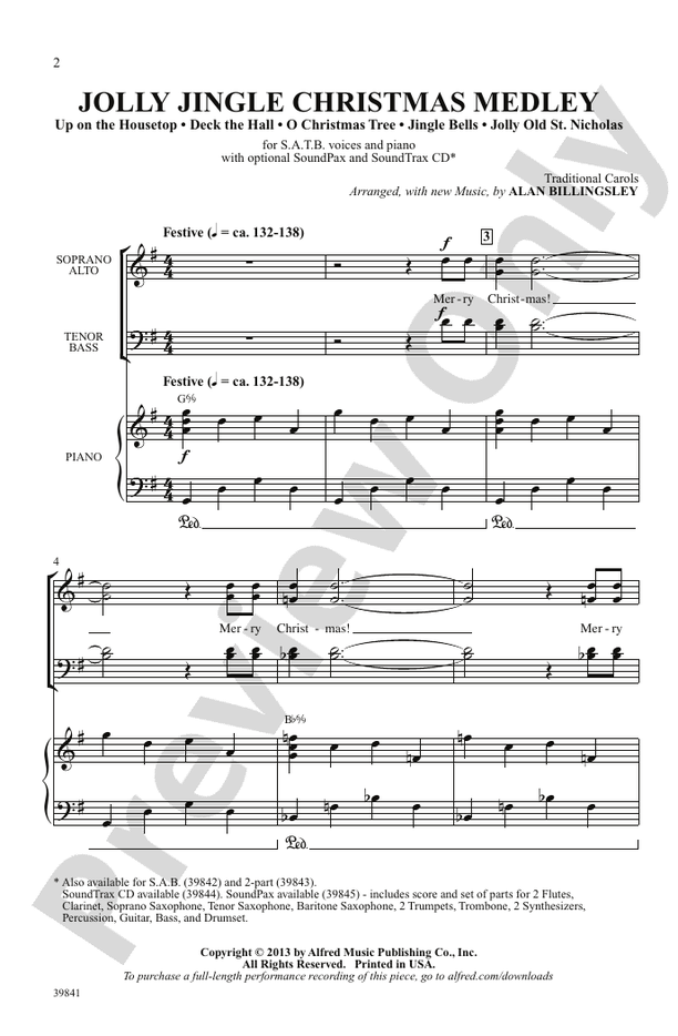 Jolly Jingle Christmas Medley – SATB Choral Octavo (Digital Download)