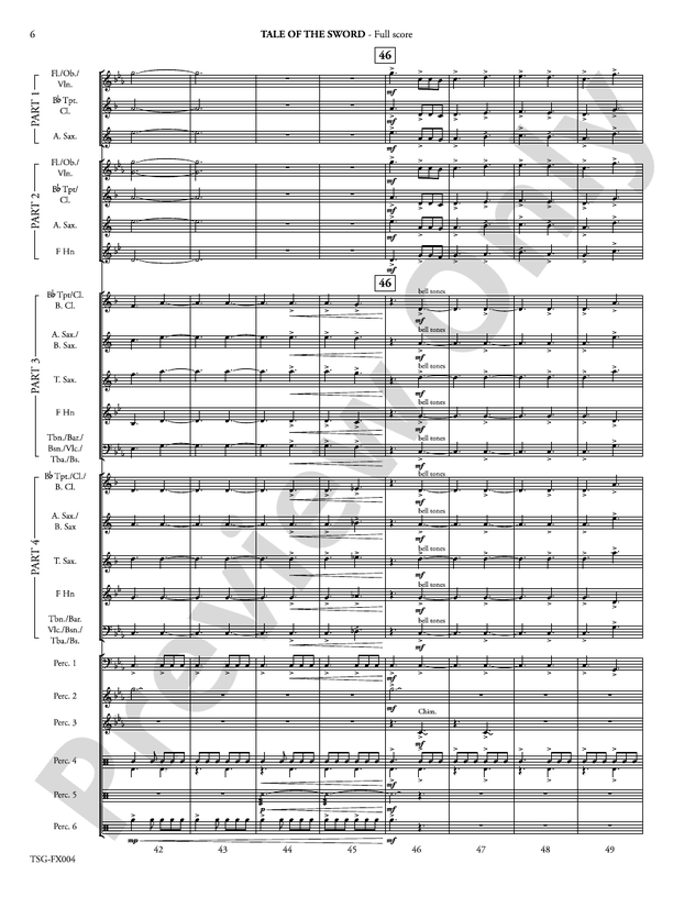 Tale of the Sword (Flexible Arrangement) - Concert Band Conductor Score & Parts (Digital Download)