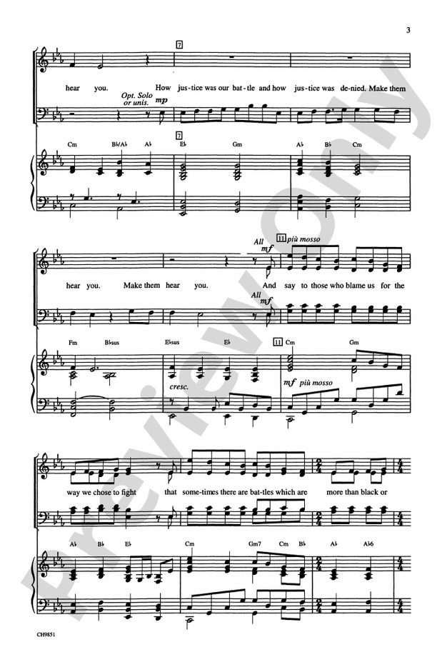 Make Them Hear You (from Ragtime The Musical™) – SATB Choral Octavo (Digital Download)