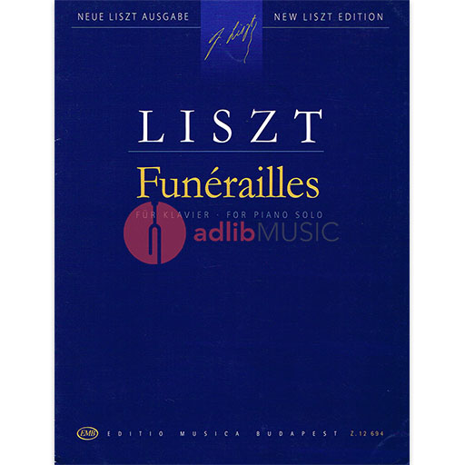 FUNERAILLES FROM HARMONIES ... FOR PIANO SOLO - LISZT - PIANO - EMB